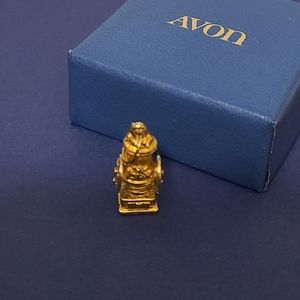 Coffee Mill Charm Avon New in Box 14 K gold from 1973